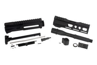 TacFire .300 Blackout Pistol AR-15 Upper Receiver Build Kit with 7.5in barrel features a free float MLOK handguard